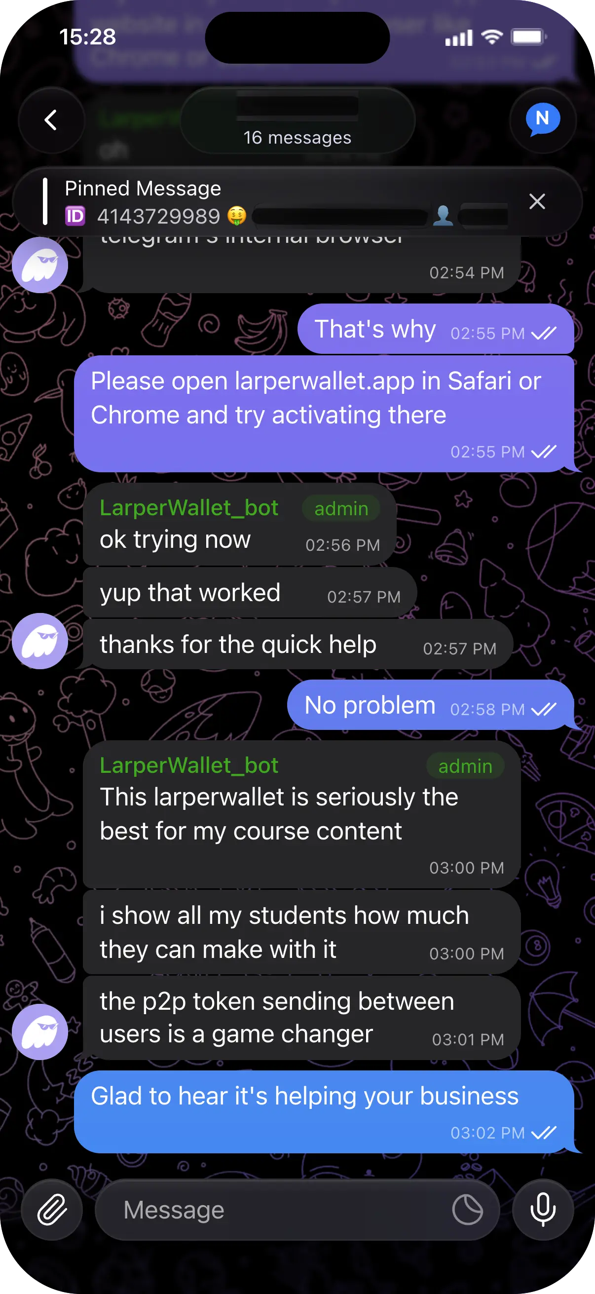 Anonymous customer vouch 6