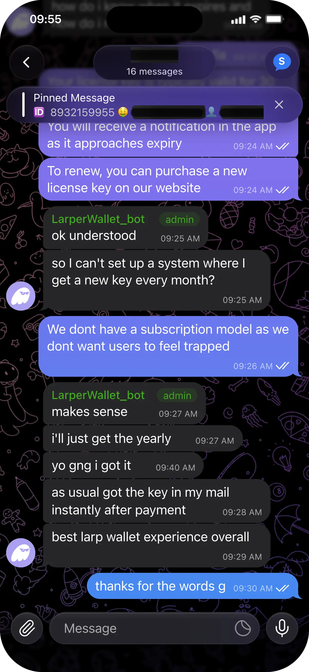 Anonymous customer vouch 11